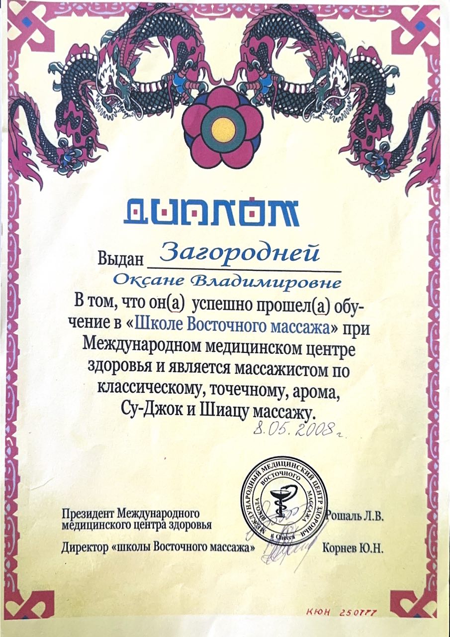 Diplom Massage Ausbildung